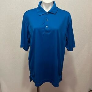 Monterey Club Blue Polo Shirt Sz L